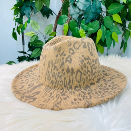 Animal Print Fedora Hats