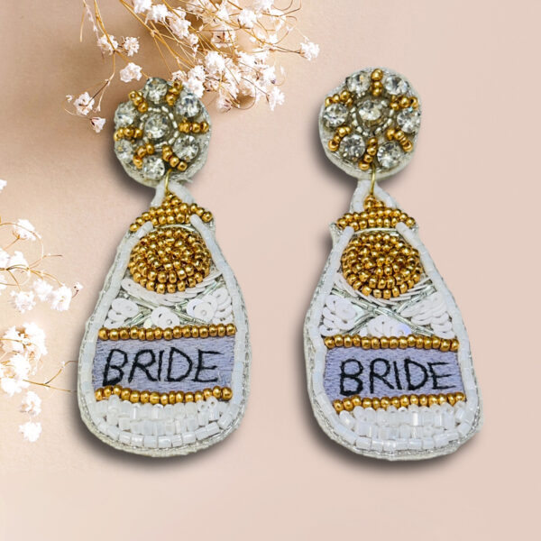 Bride Beaded Earring