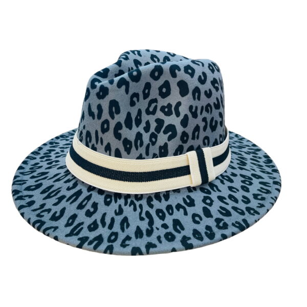 Leopard Print Fedora Hats